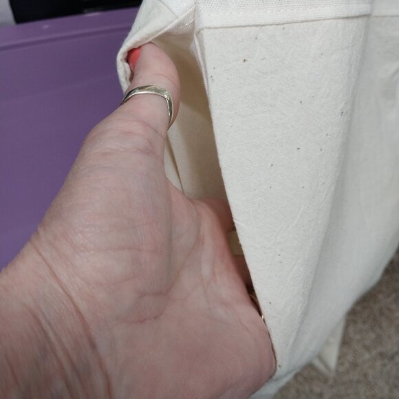 3418 Size XL/1X Jumper Handmade with Vintage Flour Sacks, Ties at the Shoulder - Picture 6 of 10